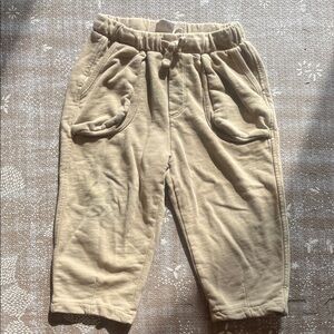 Zara Kids Beige Joggers 3T